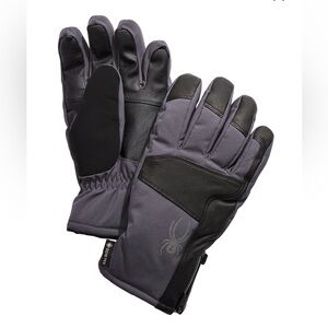 Spyder Leather Gore-Tex Winter Ski Snowboard Gloves Waterproof Insulated